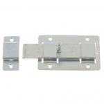 Задвижка дверная без фиксации ЗД-02, цинк, прямоугольная площадка, (Металлист)// Россия