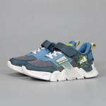 Кроссовки Jump 2-2022-B05 на шнурках и липучке синий/серый