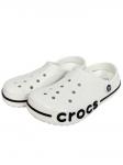 01 white CROCS Сабо