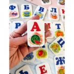 Алфавит из фетра на магнитах