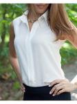 00159 Блузка шифоновая без рукава