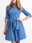 00240 Платье голубое из джинсы