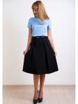 00251 Юбка черная миди