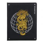 BY Дневник шк., А5+ (20,8*16,5см), 48л., "Золотой дракон", тв.обл. с поролоном, иск.кожа, тисн.,закл