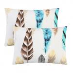 Комплект наволочек "Этель" Пёрышки 50х70 см - 2 шт, 100% хлопок, поплин