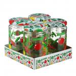 HEREVIN Набор банок с крышками 4шт., стекло, 660мл, 330367-152