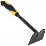 "Иволга" Мотыга прямая, 30х10х8см, сталь А3, окрашенная, цвет - черный матовый, эргономичная прорезиненная ручка с отверстием для подвешивания, цвет - черно-желтый (Китай)