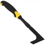 "Иволга" Нож садовый 30,5х7,5х2,5см, сталь А3, окрашенная, цвет - черный матовый, эргономичная прорезиненная ручка с отверстием для подвешивания. цвет - черно-желтый (Китай)