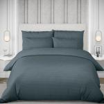 КПБ 2.0 - люкс перкаль "Fine Line" с простынью на резинке (70х70) рис. 50117-1/40625-11 Блеск антрацита Art