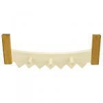 Вешалка-планка деревянная "Дружба" 46х17х9 см, 3 крючка, липа (Россия)