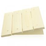 Подголовник для бани деревянный 36х29х8 см, жесткий, липа (Россия)