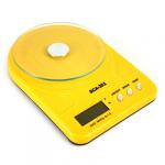 Весы кухонные 5кг пластмассовый корпус "Электронные" (1гр) 17х24х3,5см, стеклянная подставка, цвета микс (Китай)