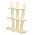 Полка деревянная "Ступени" 42х35х8 см, 3-х ярусная, липа (Россия)