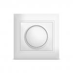 Диммер (светорегулятор) "Севиль", скрытая установка, еврослот, 3А, 220В, 500Вт, белый (Китай)