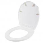 "Keeplex" Сиденье для унитаза пластмассовое "Light" 41,9х36,3х4,5 см, белое облако (Россия)