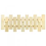 Вешалка-планка деревянная "Оригинальная" 60х24х9 см, 5 крючков, липа (Россия)