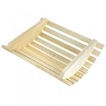 Абажур для бра деревянный "Простой-4 Кругло-Угловой" 37х34х10 см, липа (Россия)