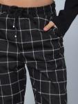 Брюки "Вертикаль" черная клетка