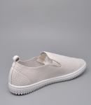 Слипоны, иск.кожа/белый