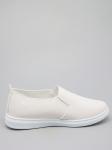 Слипоны, иск.кожа/белый