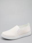 Слипоны, иск.кожа/белый