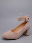 Туфли, иск.замша/бежевый