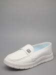 Слипоны, иск.кожа/белый