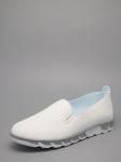 Слипоны, иск.кожа/белый