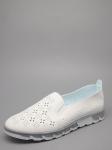 Слипоны, иск.кожа/белый