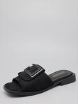 Шлепанцы, иск.замша/черный