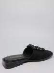 Шлепанцы, иск.замша/черный