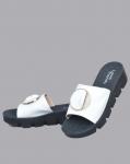 Шлепанцы, иск.кожа/белый&nbsp;&nbsp;