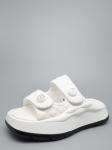 Шлепанцы, иск.кожа/белый