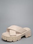 Шлепанцы, иск.кожа/бежевый