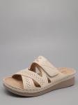 Шлепанцы, иск.кожа/бежевый