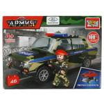 LADA конструктор ВОЕННАЯ ПОЛИЦИЯ lada-2106, 46 дет. (легко собрать) Город мастеров в кор.2*40шт