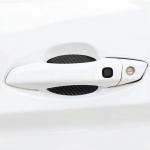 Защитная пленка под ручки дверей, 3D карбон, 5х6.8 см, черный, набор 4шт