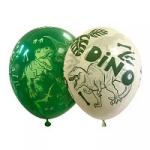 12"/30 см Набор шаров (шелк) 5 ст. рис Динозавры 25  штук"