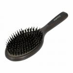 Расческа деревянная, массажная, 23х7,3х3,5 см, с пластиковыми зубчиками и натуральной щетиной "VORTEX"/ 20