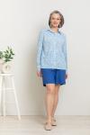 Блузка Классика, принт блю