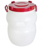 Бочка 60 л белая с широким горлом