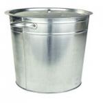 Бак 32 л оцинк для белья с крышкой, с решеткой (Мг)