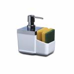 Toskana Дозатор для моющих средств с секцией для хранения губки (белый)