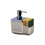 Toskana Дозатор для моющих средств с секцией для хранения губки (бежевый)