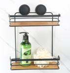 Полка прямая, двухъярусная, вакуумное крепление