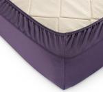 Баклажан простыня ТРИКОТАЖ 140*200*20 на резинке Р512Т 140гр