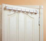 Серия KA01 Вешалка на дверь с алюминиевой основой (57 см), 6 крючков