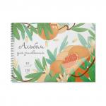 Альбом для рисования с пластиковой обложкой на спирали ErichKrause® Juice Fruits, А4, 40 листов