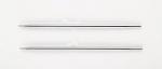 10420 Knit Pro Спицы съемные для вязания Nova Metal 3,25 мм для длины тросика 20 см, никелированная латунь, серебристый, 2 шт.