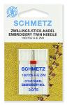 Иглы для вышивки двойные Schmetz 130/705H-E ZWI № 75/3.0/ уп.1 игла упак. (1 упак.)